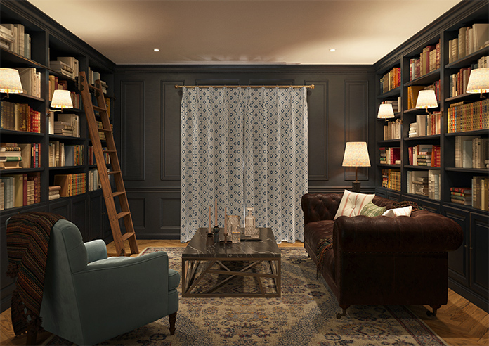 Huaraz Velvet, Cool Blue - Made to Measure Curtains - Image 15